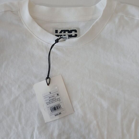 KBB by KAHLANA Women's Short Sleeve 'The Trice Tee' Shirt White S NWT - Picture 4 of 7